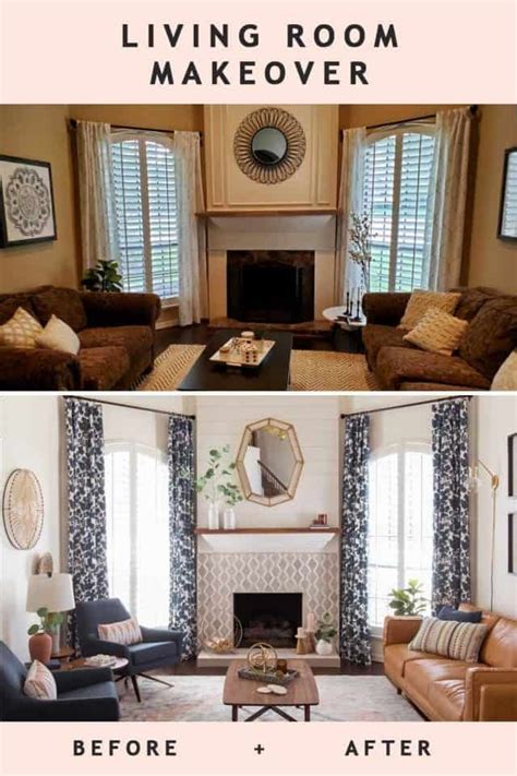 Before And After A Transitional Living Room Makeover In 2020