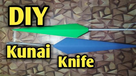 Easy Diy Paper Kunai Knives Make A Paper Ninja Naruto Knife Origami