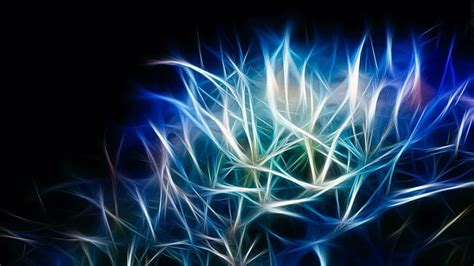 Hd Wallpaper Blue Electric Blue Abstract Special Effects Visual