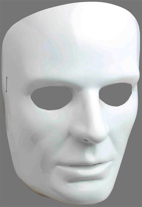 White Face Adult Mask White Face Mask Full Face Mask