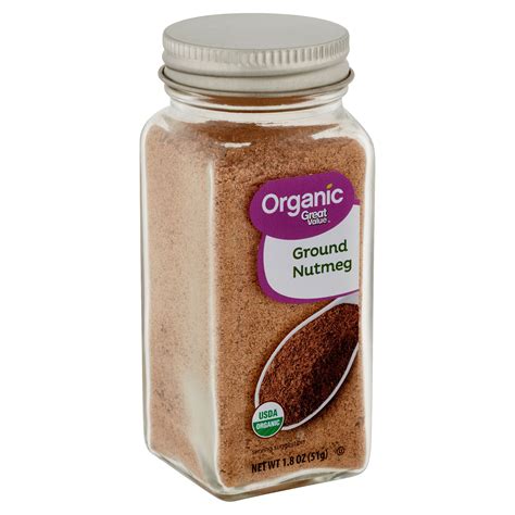 Great Value Organic Ground Nutmeg, 1.8 oz - Walmart.com - Walmart.com