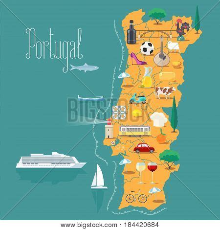 Map Portugal Vector Vector Photo Free Trial Bigstock