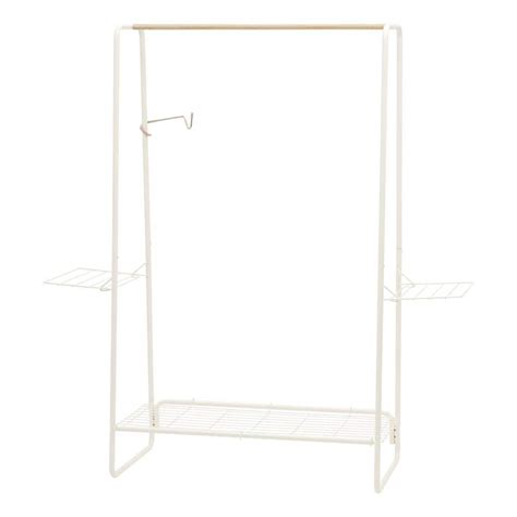 Iris White Metal Clothes Rack 5492 In W X 596 In H 586006 The Home
