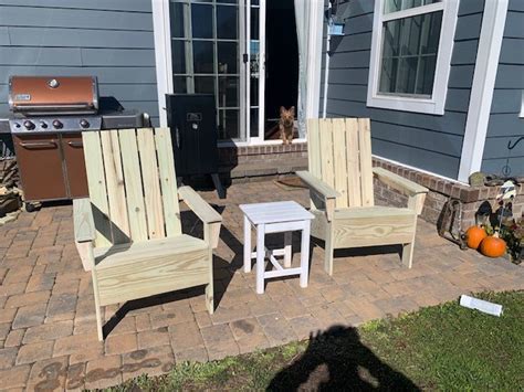 Anas Adirondack Chair And Side Table Ana White