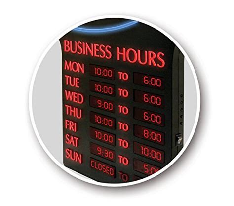Newon Led Lighted Businessopen Sign Electronic Programmable Business
