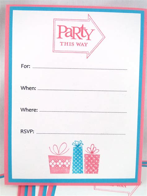 Find the perfect template from the selections. Blank Party Invitations Girls