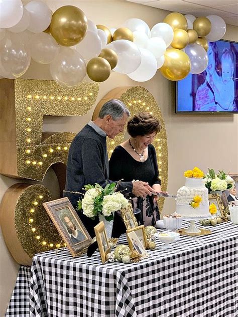 50TH WEDDING ANNIVERSARY PARTY IDEAS | 50th anniversary party, 50th