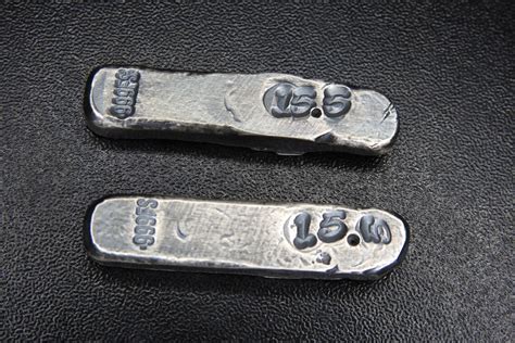 Two 12oz Antique Silver Bars 31grams Etsy