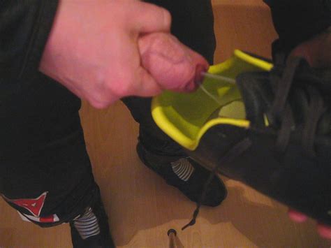Sneaker Socks Biker Lad Shoots Big Load Of Cum
