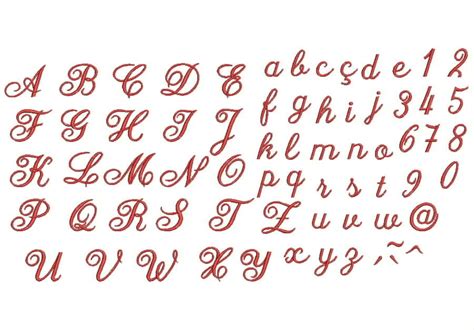 Alfabeto Letras Cursiva Completo Matrizes Para Bordado 06 Elo7