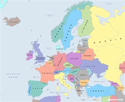 Free Political Maps Of Europe Mapswire Large Map Of Europe Printable Printable Maps