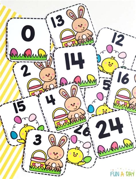 Easter Calendar Numbers Free Printable Fun A Day