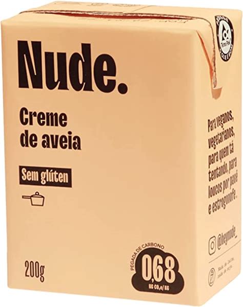 Nude Creme Culinário Vegano De Aveia 200G Amazon com br Alimentos e