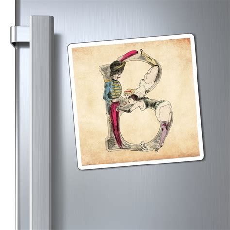 Magnet Featuring The Letter D From The Erotic Alphabet 1880 By Frenc Flashback Shop