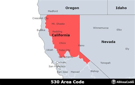 530 Area Code Zip Code Map Map 674