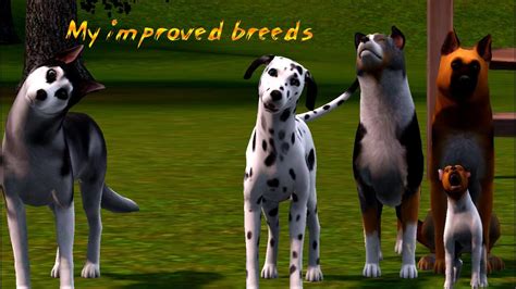 My Improved Breeds Sims 3 Pets Youtube