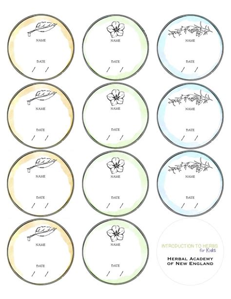 Free Labels For Dried Herbs Avery Label 5294 Mason Jars Labels