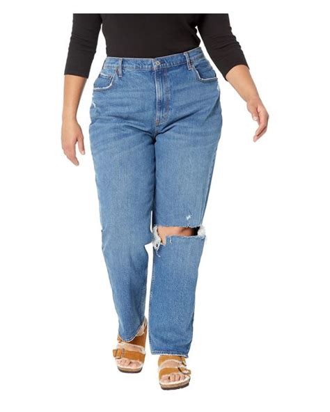 Abercrombie And Fitch Denim Curve Love High Rise 90s Straight Jeans In