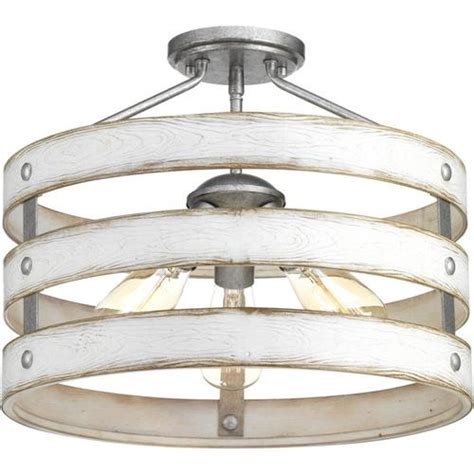 Masterly tips to replace dining room ceiling light fixtures. Progress Lighting Gulliver 17-in Galvanized Coastal ...