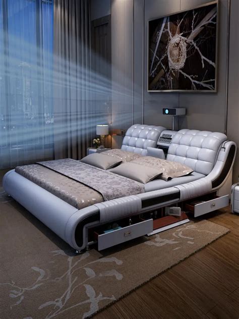 Multifunctional Bed Tech Smart Beds Ultimate Camas Tatami Massage Lit