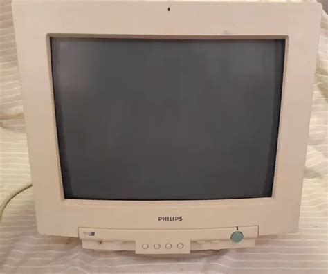 VINTAGE PHILIPS MODEL 107B 17 CRT Computer Display Monitor Works 69