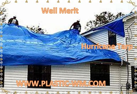 Waterproof Roofing Blue Tarps Hurricane Tarps Cover Multi Purpose Poly