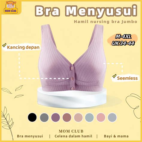 Jual Bra Menyusui Kancing Depan Nursing Bra Tanpa Kawat Maternity Bra