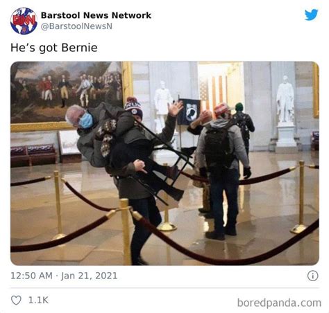 40 Of The Funniest Memes People Created After Bernie Sanders Was Captured Sitting Alone During