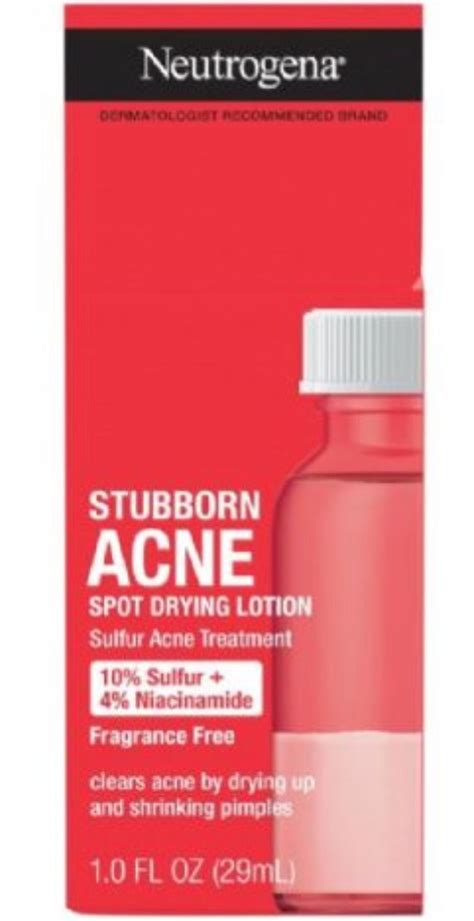 Neutrogena Stubborn Acne Spot Drying Lotion Ingredients Explained