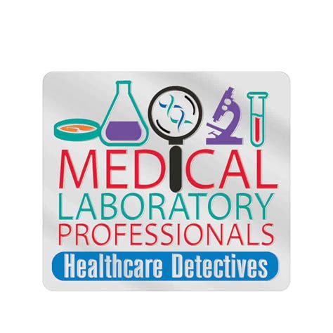 Medical Laboratory Professionals Healthcare Detectives Lapel Pin With