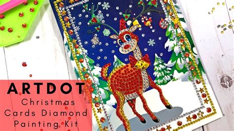 Artdot Christmas Cards Diamond Painting Kit Youtube