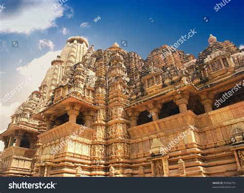 Erotic Temple In Khajuraho Madhya Pradesh India Stock
