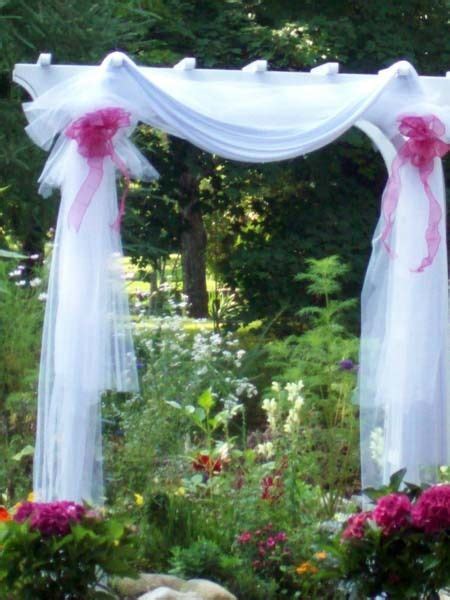 Tulle Covered Wedding Arches Wedding Arch Tulle Wedding Trellis