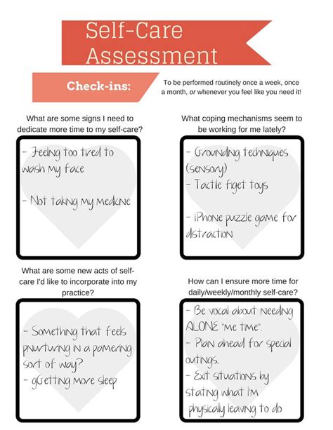 Colouring sheets, crossword and wordsearch puzzles and much more. Self-Care Assessment Worksheet PRINTABLE INSTANT DOWNLOAD ...
