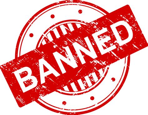 4 Banned Stamp Vector Png Transparent Svg
