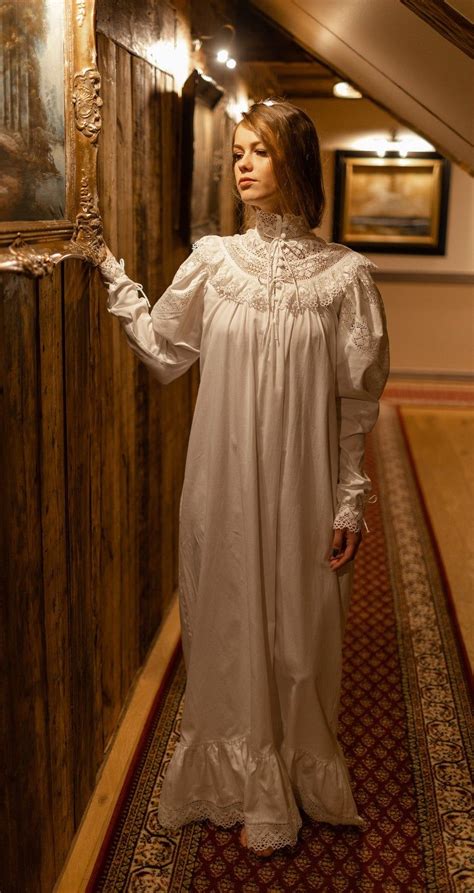 Victorian Nightgown Edwardian Clothing Antique Night Gown Vintage