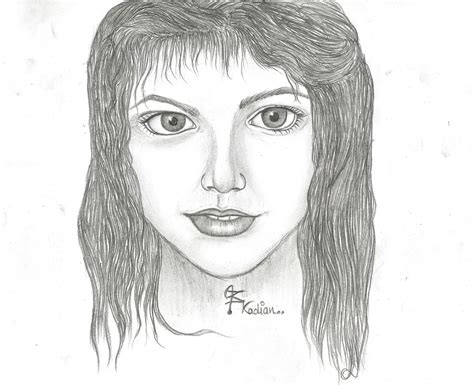 Pencil Sketch Of A Girl Desi Painters