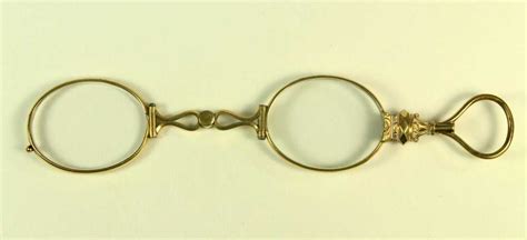 1800s Gold Filled Lorgnette Scissors Glasses Eyeglasses