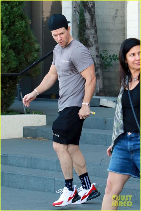 Mark Wahlberg Looks Fit After A Workout With Mario Lopez On Super Bowl Sunday In La Photo
