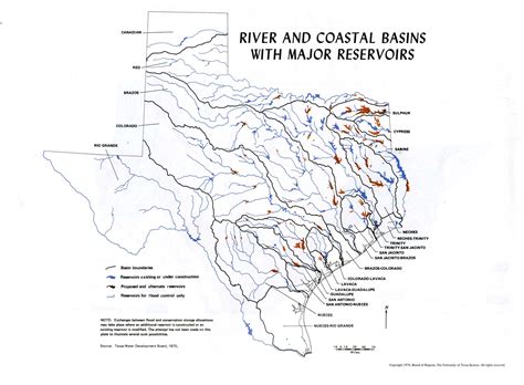 Map Of Texas With Cities And Rivers And Travel Information Texas