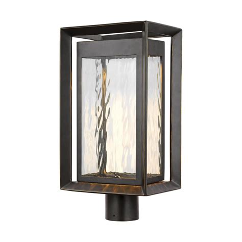 A great way to warm porch or patio areas. Feiss Urbandale 1-Light Outdoor Antique Bronze Integrated LED Post Light-OL13707ANBZ-L1 - The ...