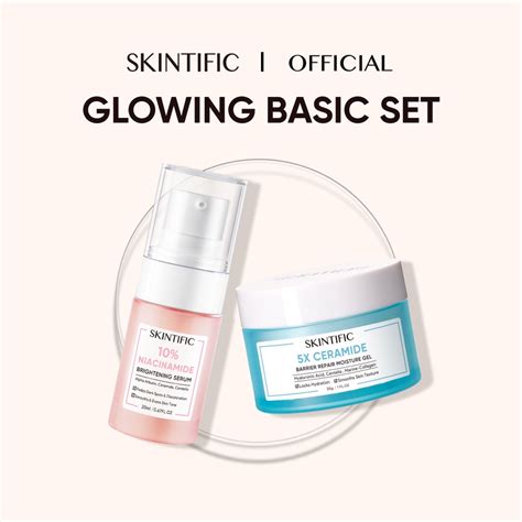 Jual Skintific Glowing Barrier Set 10 Niacinamide Brightening