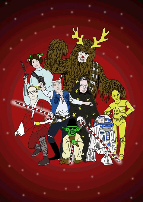 Designers Block Christmas Card Design Xmas Cards Star Wars Christmas