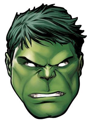 The hulk coloring pages cartoons and characters coloring pages the hulk mask. Hulk from Marvel's The Avengers Single Card Party Face ...