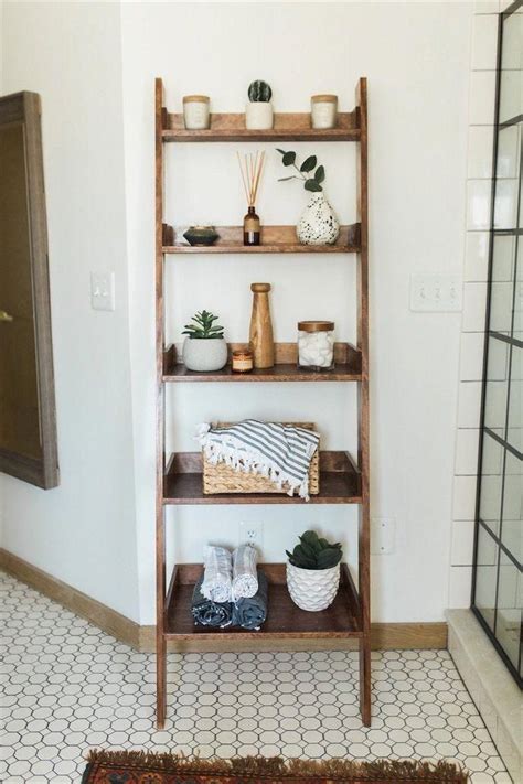 A bathroom shelf can be a very useful feature, especially when the storage is limited in the room. bathroom inspo #ModernHomeDecorBathroom | Bathroom shelf ...