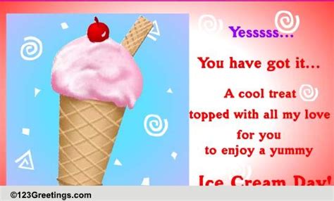 Ice Cream Puzzle Free Ice Cream Day Ecards Greeting Cards 123 Greetings