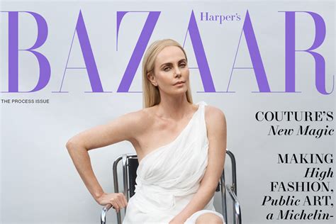 Charlize Theron Covers Harpers Bazaars October 2022 Process Issue