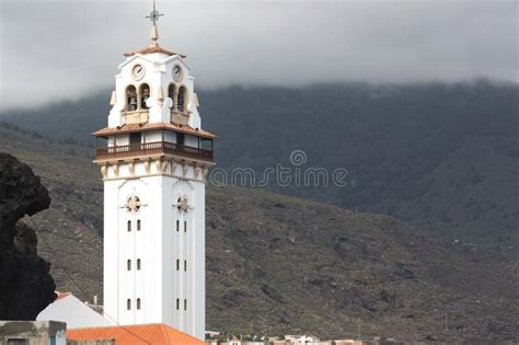 Bell Tower Of The Basilica De La Candelaria In Santa Cruz De Tenerife