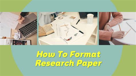 How To Format Research Paper Standard Paper Format