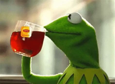 Kermit The Frog Sips Tea But Thats None Of My Business 